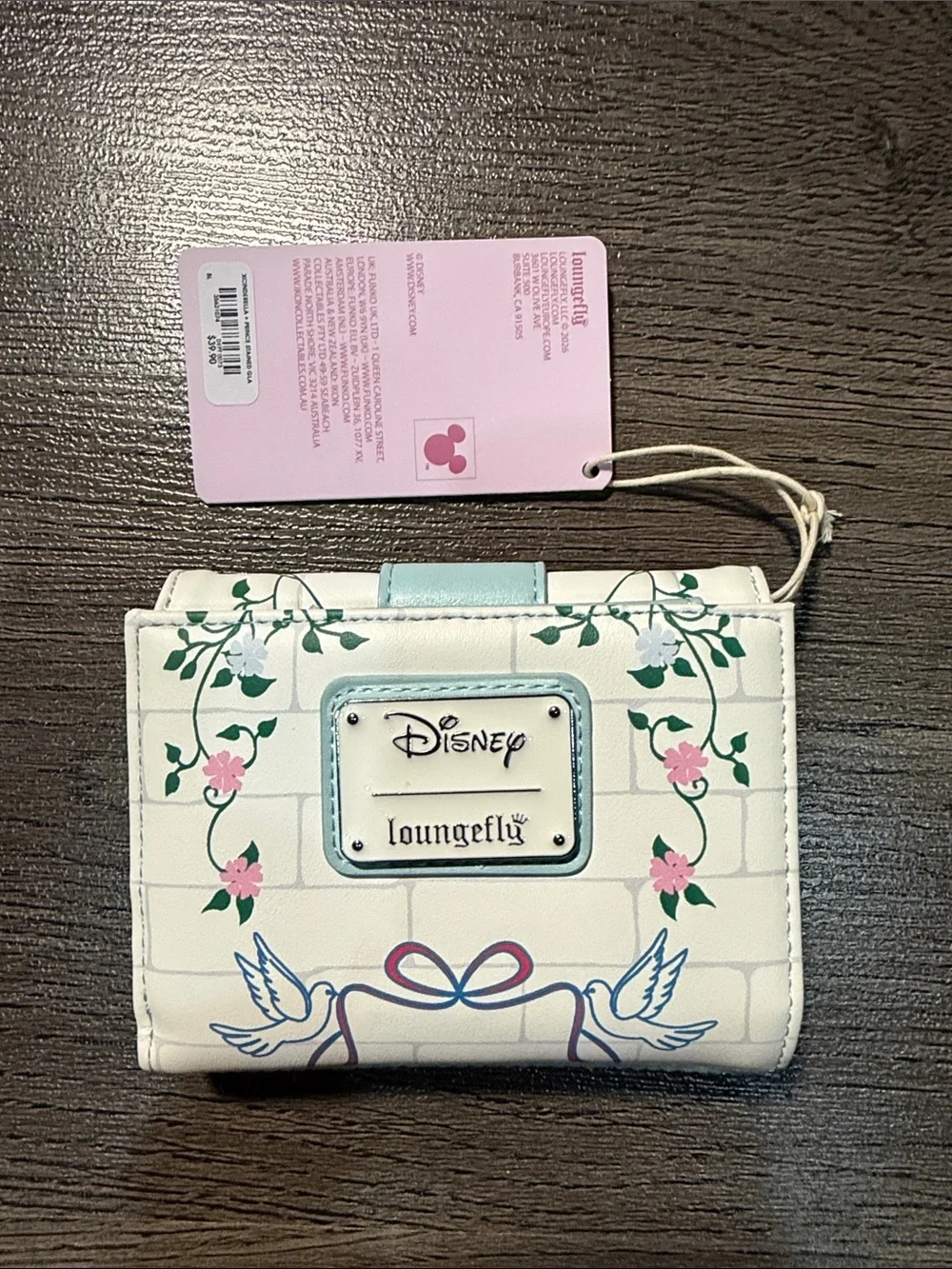 Loungefly Cinderella Light Blue Stained Glass Mini Backpack & Wallet Set